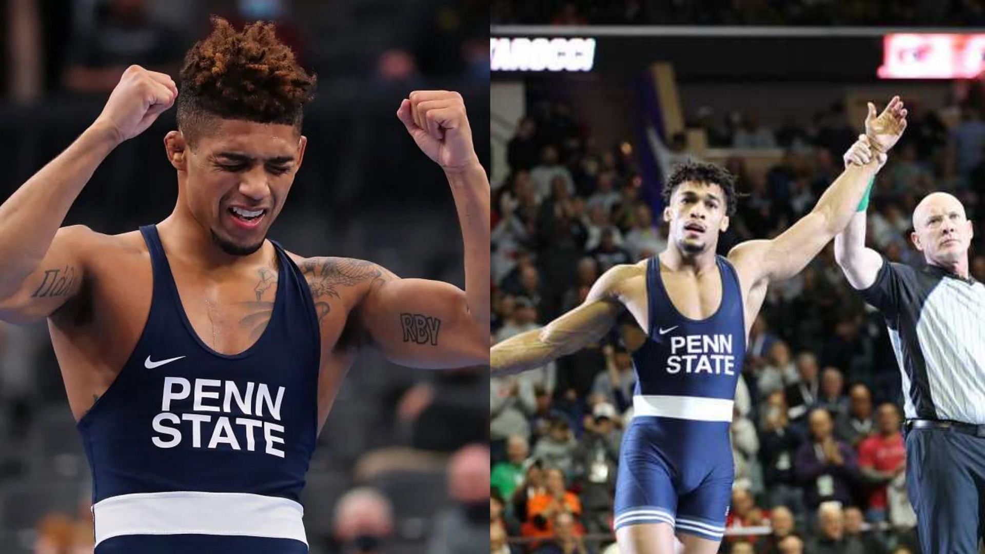 Carter Starocci not too happy about Roman Bravo Young leaving Penn State University [Image Source : Getty]