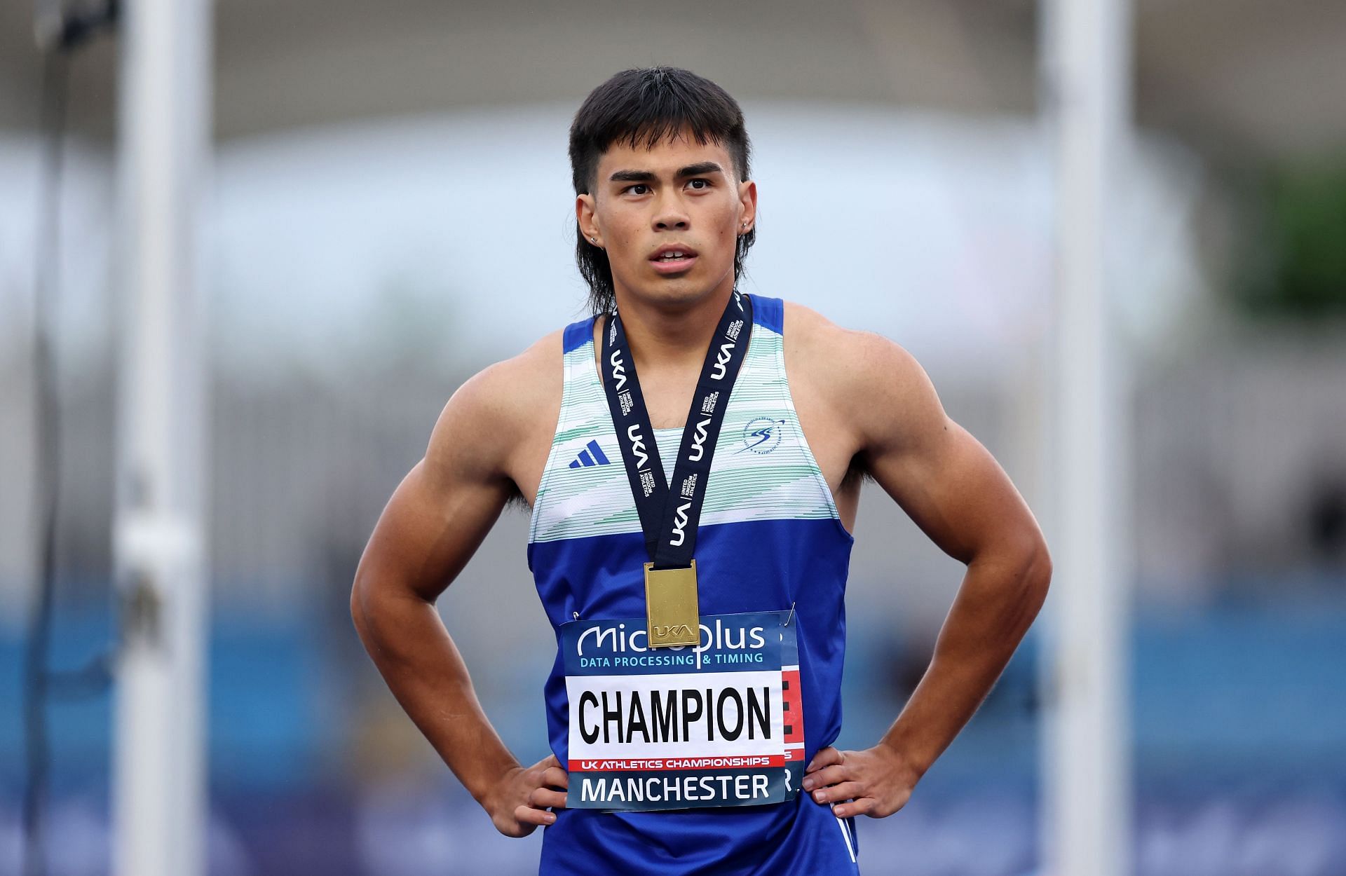 Louie Hinchliffe at UK Athletics Championships 2024 (Photo by J Kruger, British Athletics/British Athletics via Getty Images) )