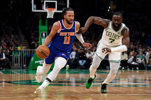 New York Knicks' Jalen Brunson vs. Boston Celtics' Jaylen Brown - Source: Imagn