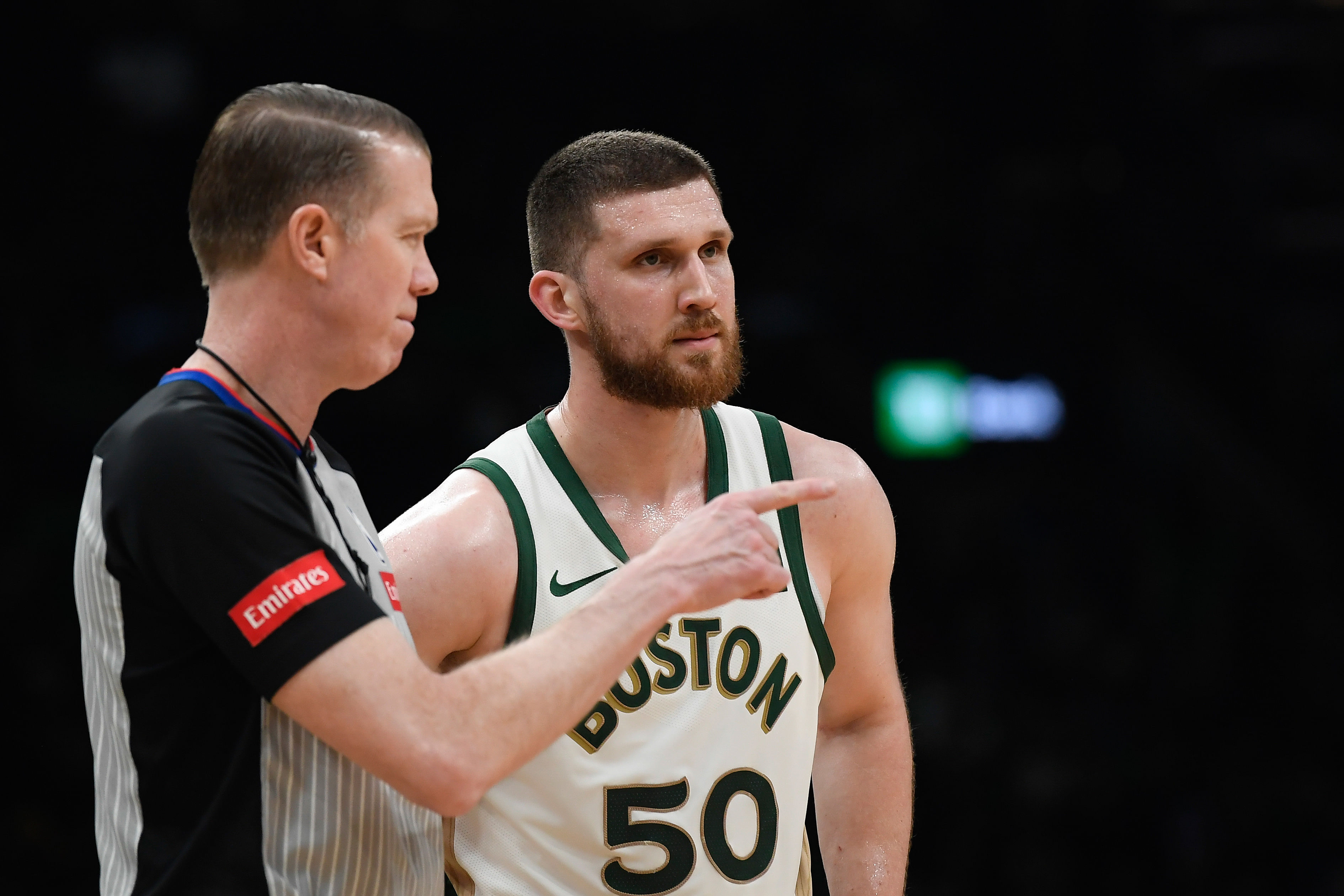 Svi Mykhailiuk with the Boston Celtics - Source: Imagn