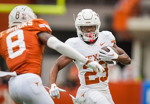 Running back Jaydon Blue has likely become the starter in UT's fall camp. (Photo credit: IMAGN)