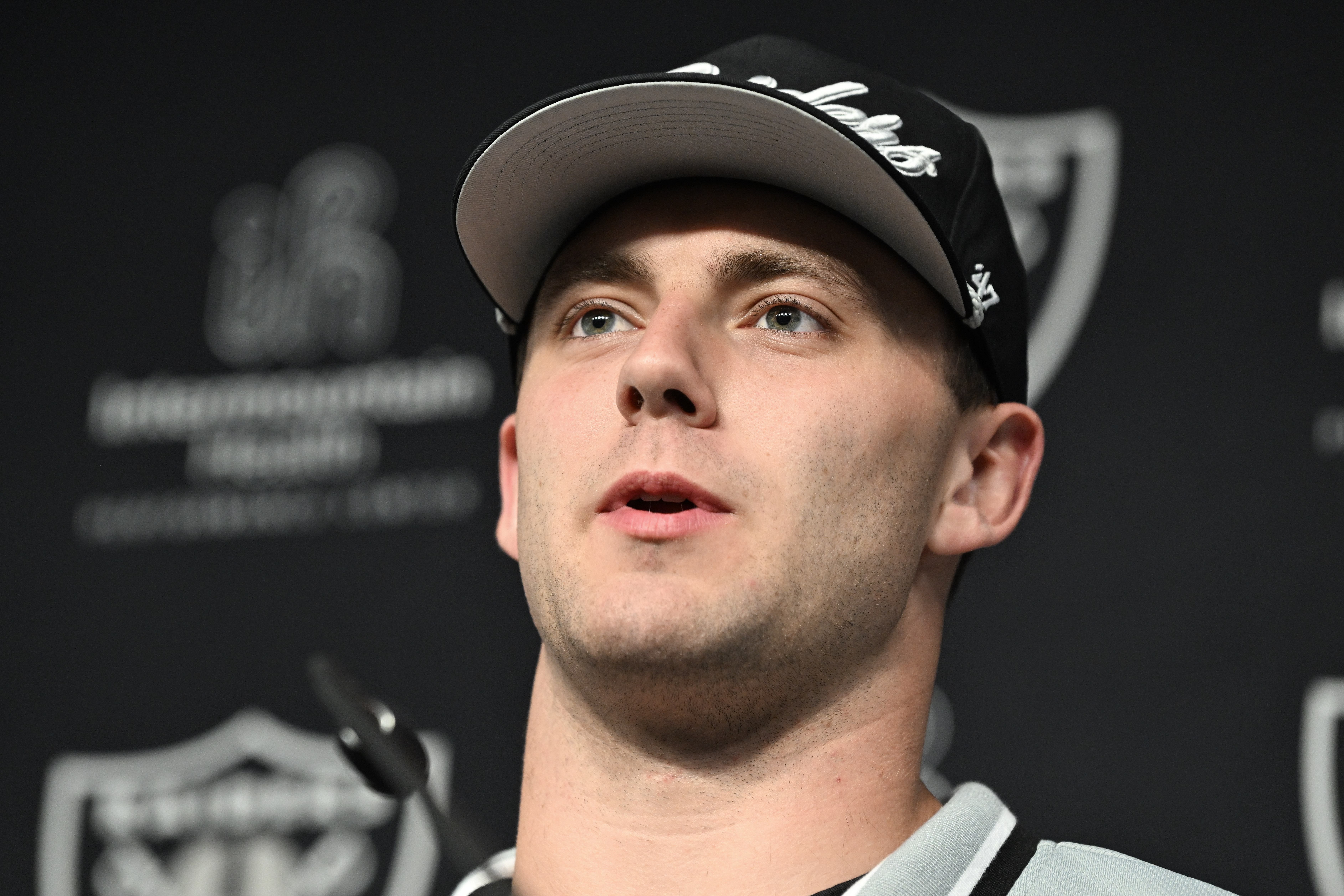 NFL: Las Vegas Raiders-Brock Bowers Press Conference - Source: Imagn