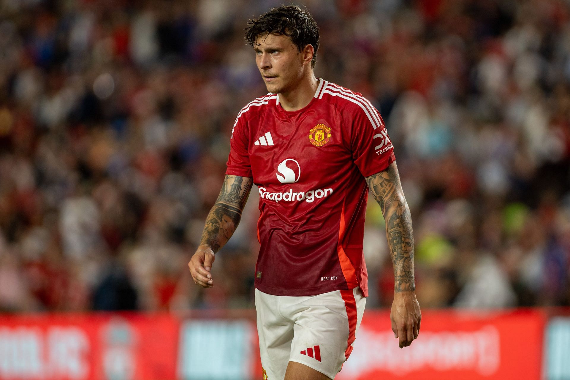 Victor Lindelof is wanted by Serie A side Fiorentina (Image - Getty).