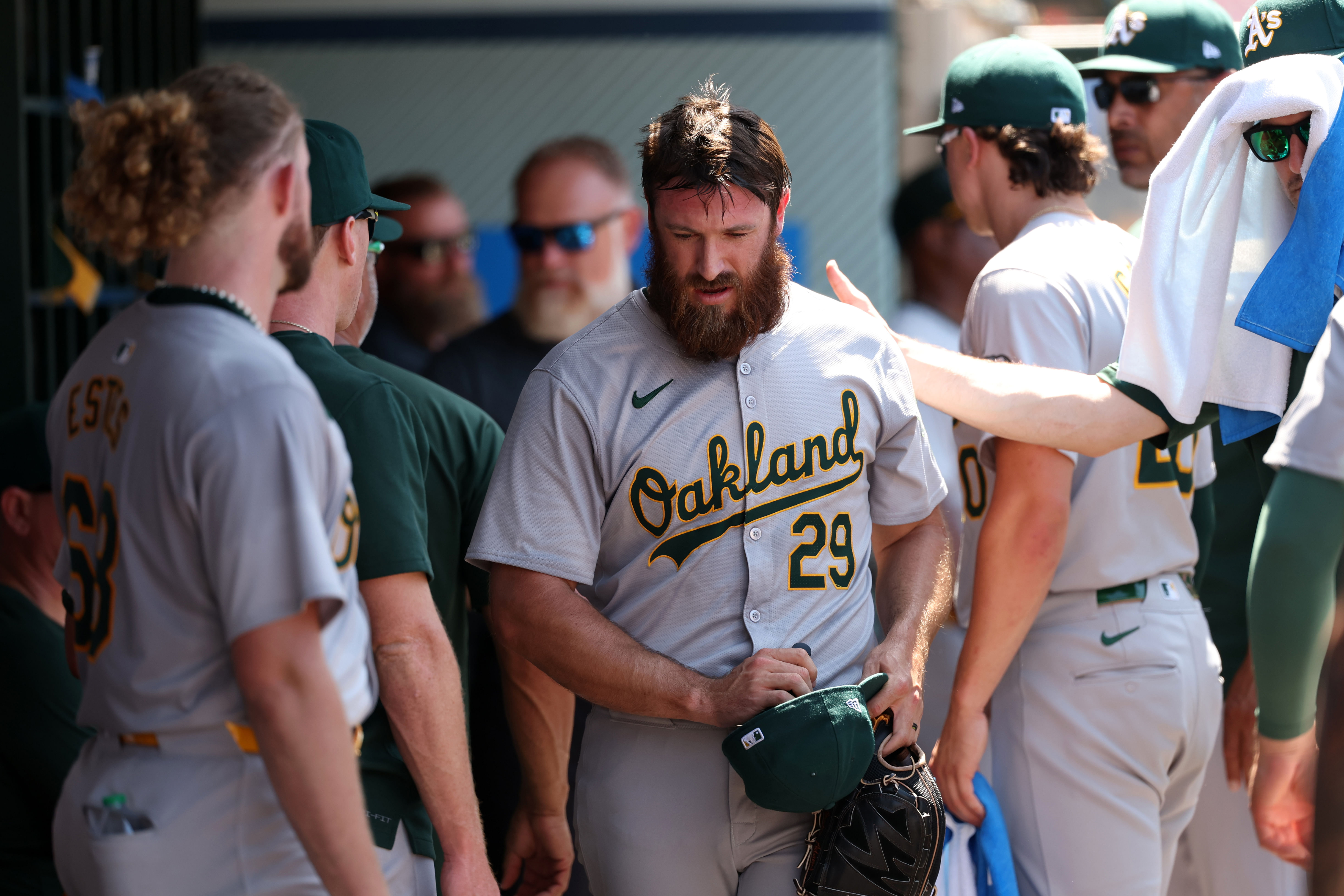 Austin Adams gave a dominant performance for Oakland A&#039;s against the Mets (Photo Credit: IMAGN)