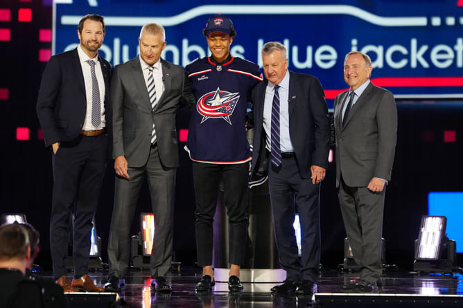 Blue Jackets share draft footage revealing two budding NHL stars they interviewed before making Cayden Lindstrom decision
