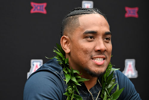 Arizona QB Noah Fifita is the top non-Colorado player in On3's NIL valuation rankings of the Big 12. (Photo Credit: IMAGN)