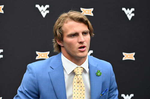 West Virginia QB Garrett Greene has a tough week 1 match-up with Penn State (Image Credit: IMAGN)