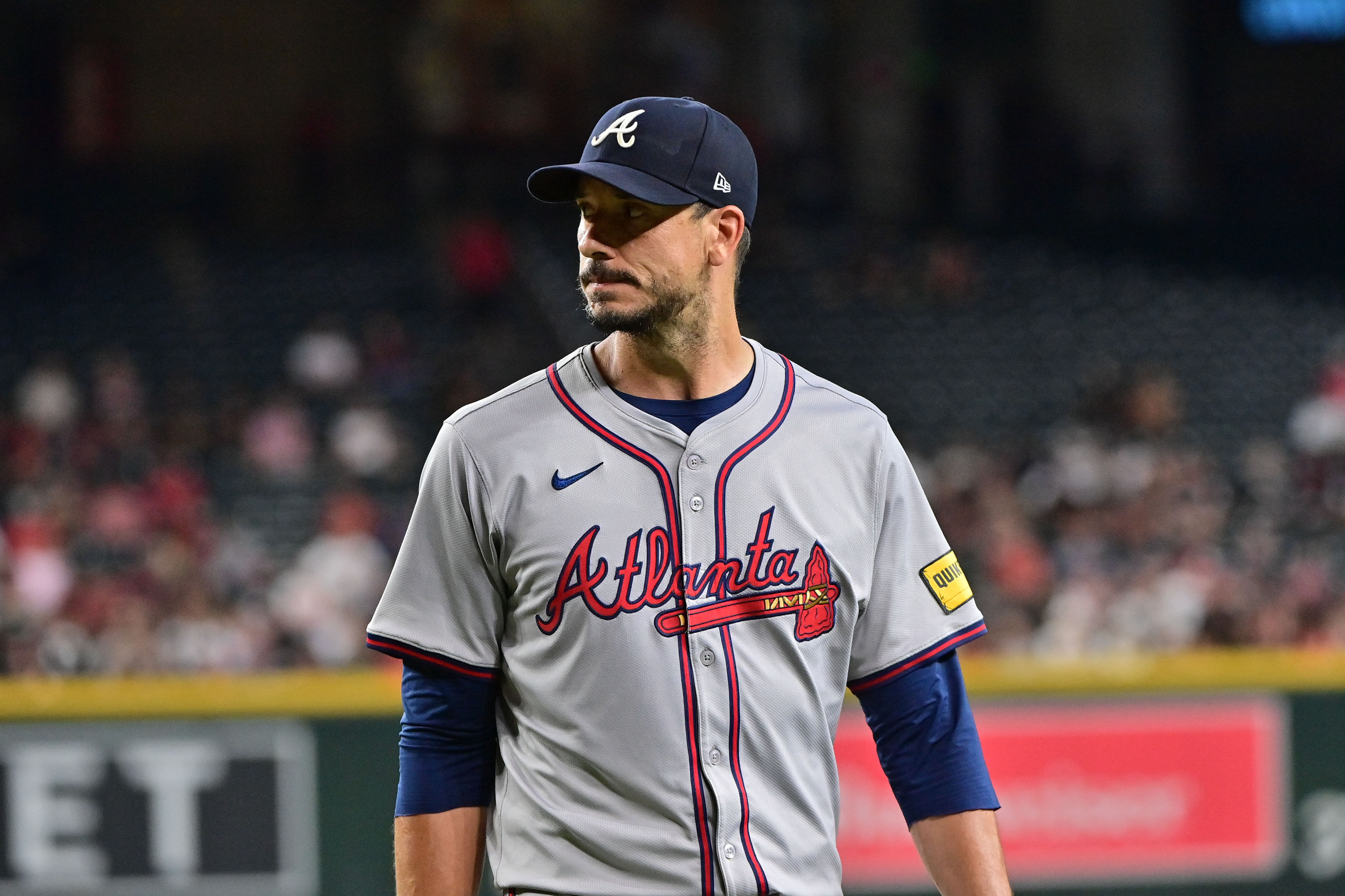 Charlie Morton may not reach six strikeouts (Imagn)