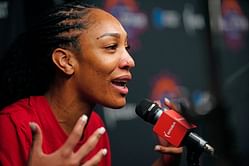 A'ja Wilson has a 2-word response to Team USA teammate's 'biggest back' question