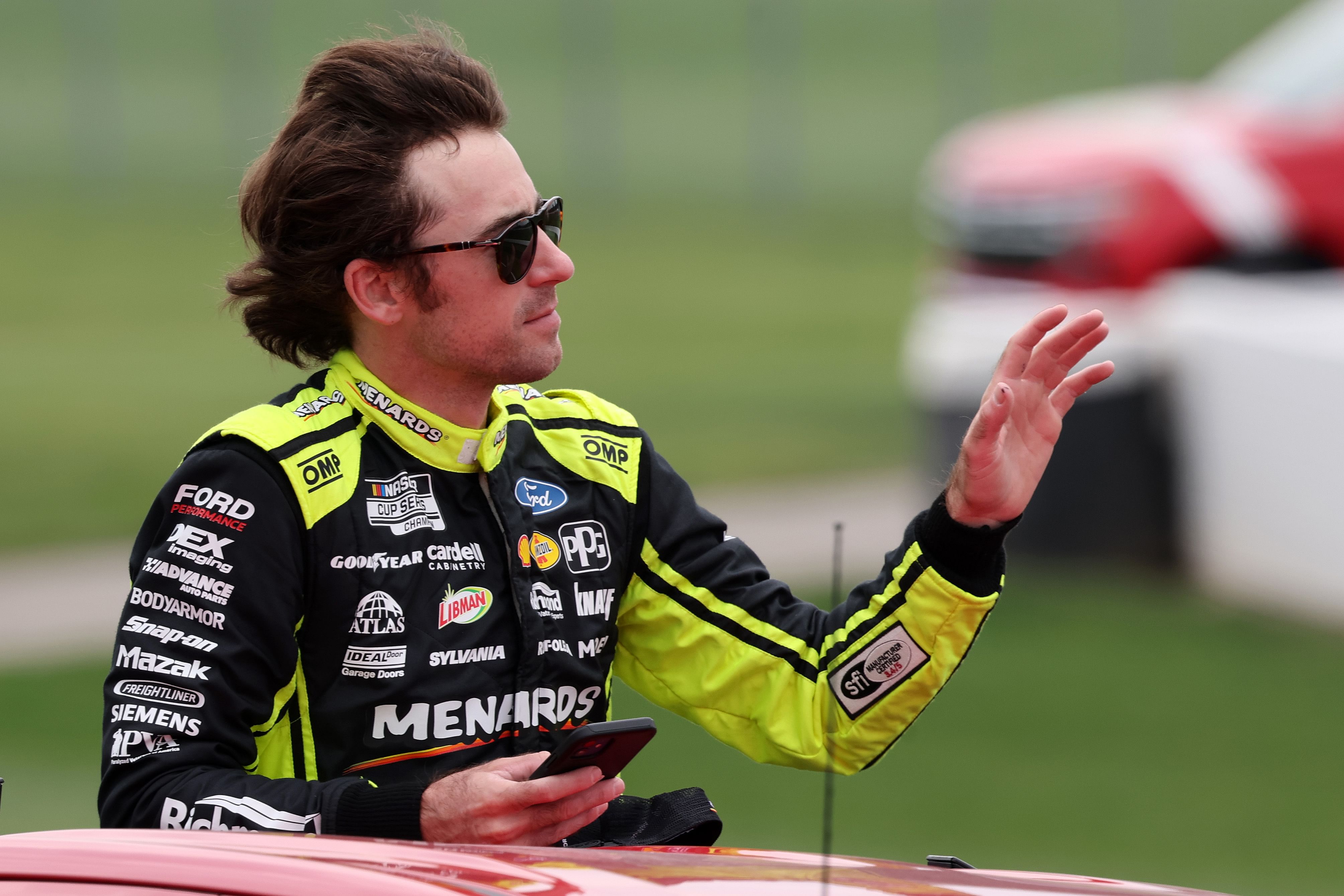 Ryan Blaney at the NASCAR Brickyard 400 (Source: Imagn)