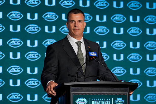 Miami and coach Mario Cristobal could get Florida off to a rough 2024 start in Week 1. (Photo Credit: IMAGN)