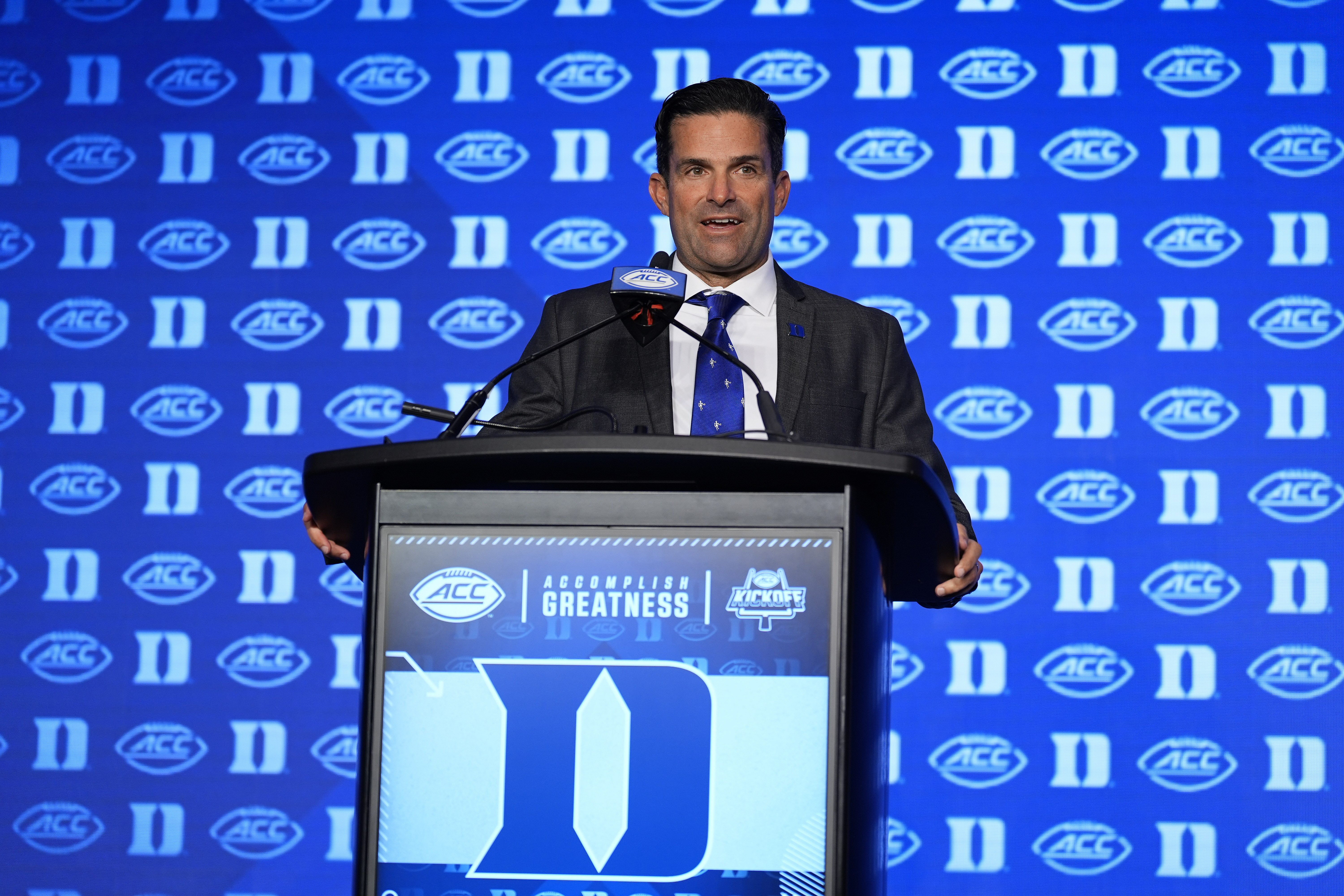 Duke football coach Manny Diaz (Source: Imagn)