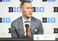 USC's Lincoln Riley could cause LSU to lose its fifth straight season opener in their matchup on September 1st. (Photo Credit: IMAGN)