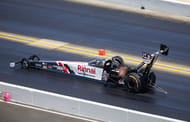 NHRA top fuel driver Tony Stewart during the Denso Nationals at Sonoma Raceway. Mandatory Credit: Mark J. Rebilas-USA TODAY Sports. Source: Imagn