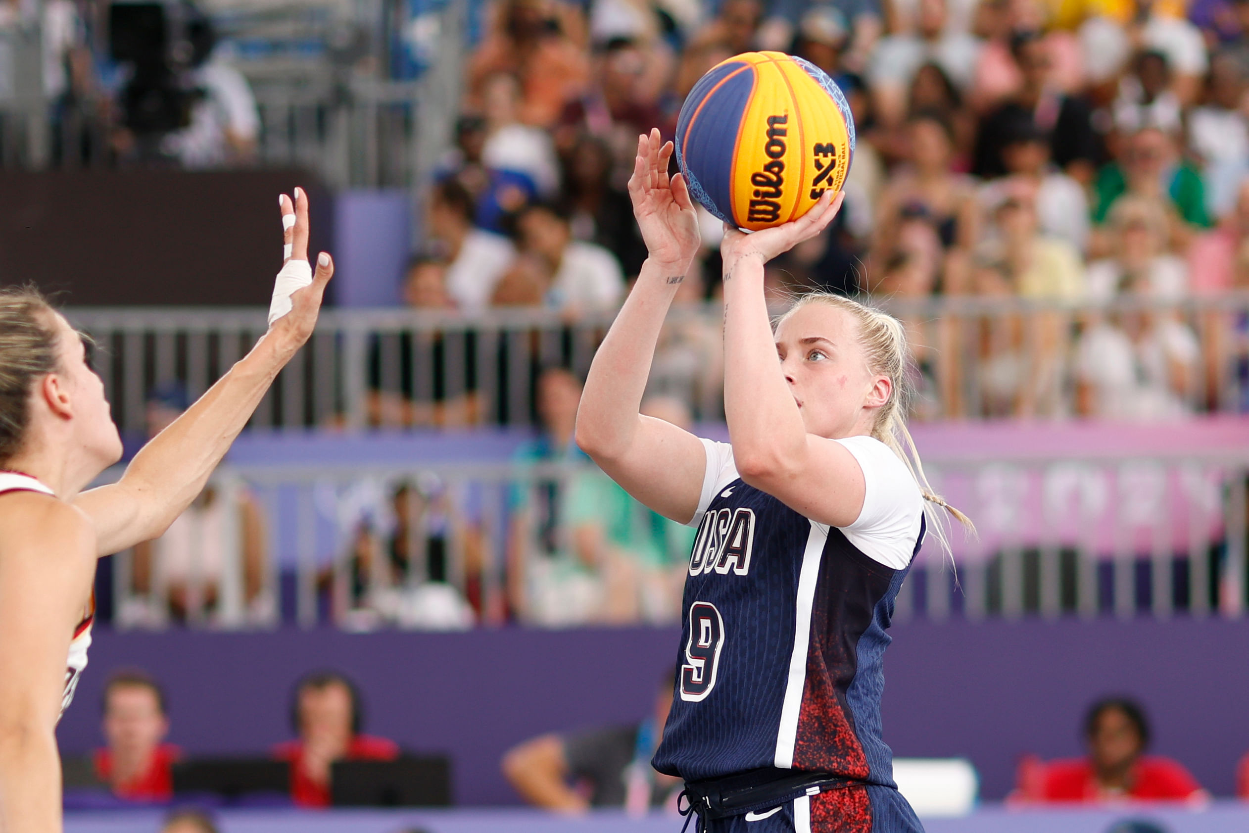 Olympics: Basketball 3x3-Women Pool-USA vs GER - Source: Imagn