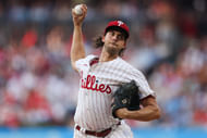 Aaron Nola should get several strikeouts today (Imagn)