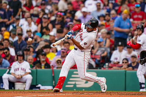 Newly Acquired Cincinnati Reds Slugger Dominic Smith (Photo via IMAGN)