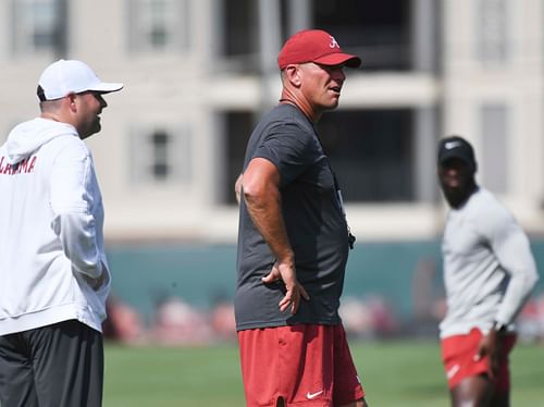 Alabama Football coach Kalen DeBoer paid respects to Terrance Howard with a solemn message. [IMAGN]