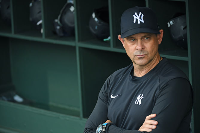 "We have the people to correct that" - Aaron Boone speaks on Yankees' struggles against lefties as New York team splits doubleheader