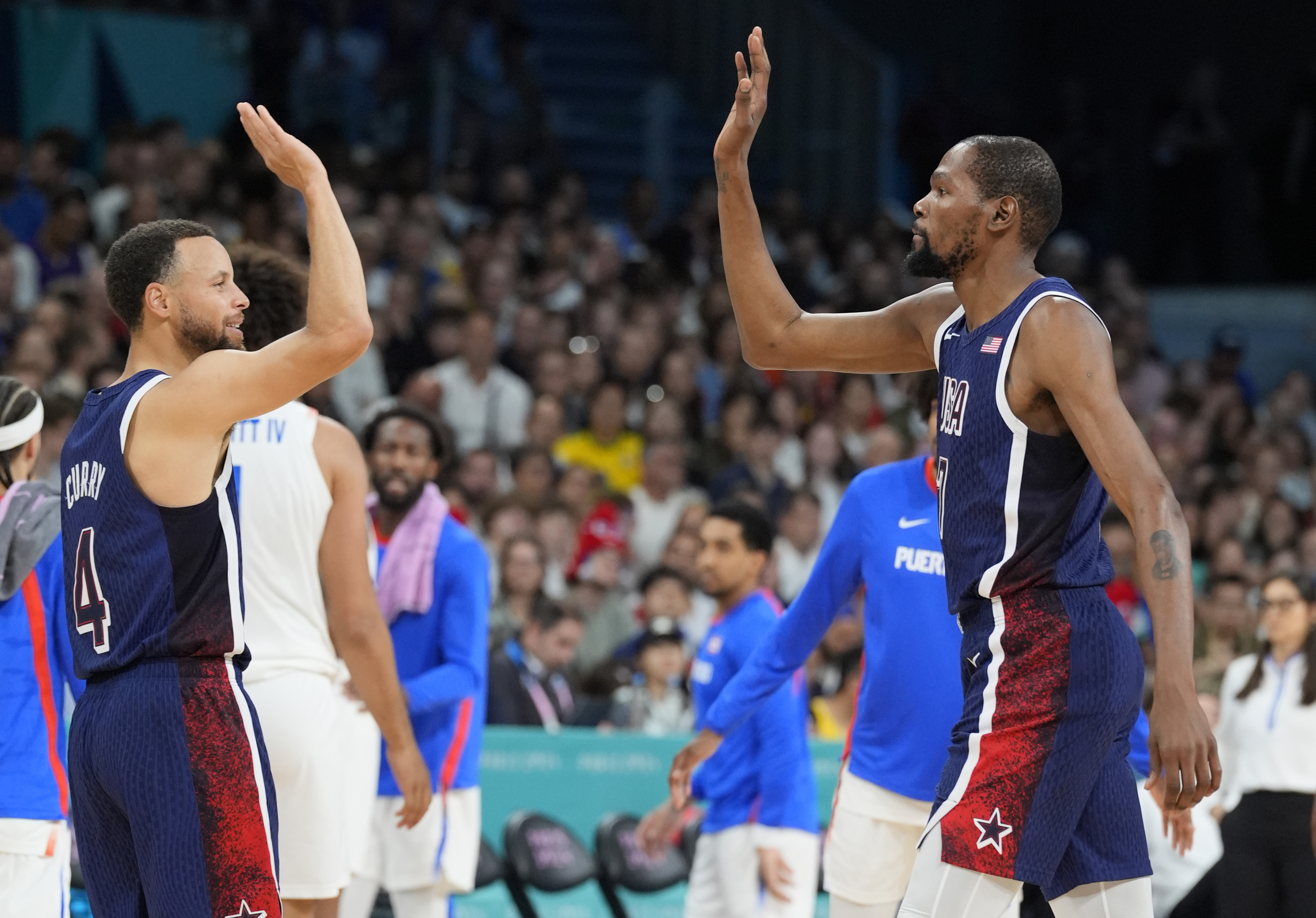 Steph Curry and Kevin Durant win Olympic gold in France. (Photo: IMAGN)