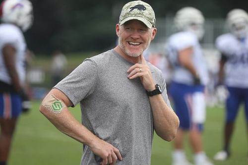 Sean McDermott took some from the loss vs. the Bears (Imagn)