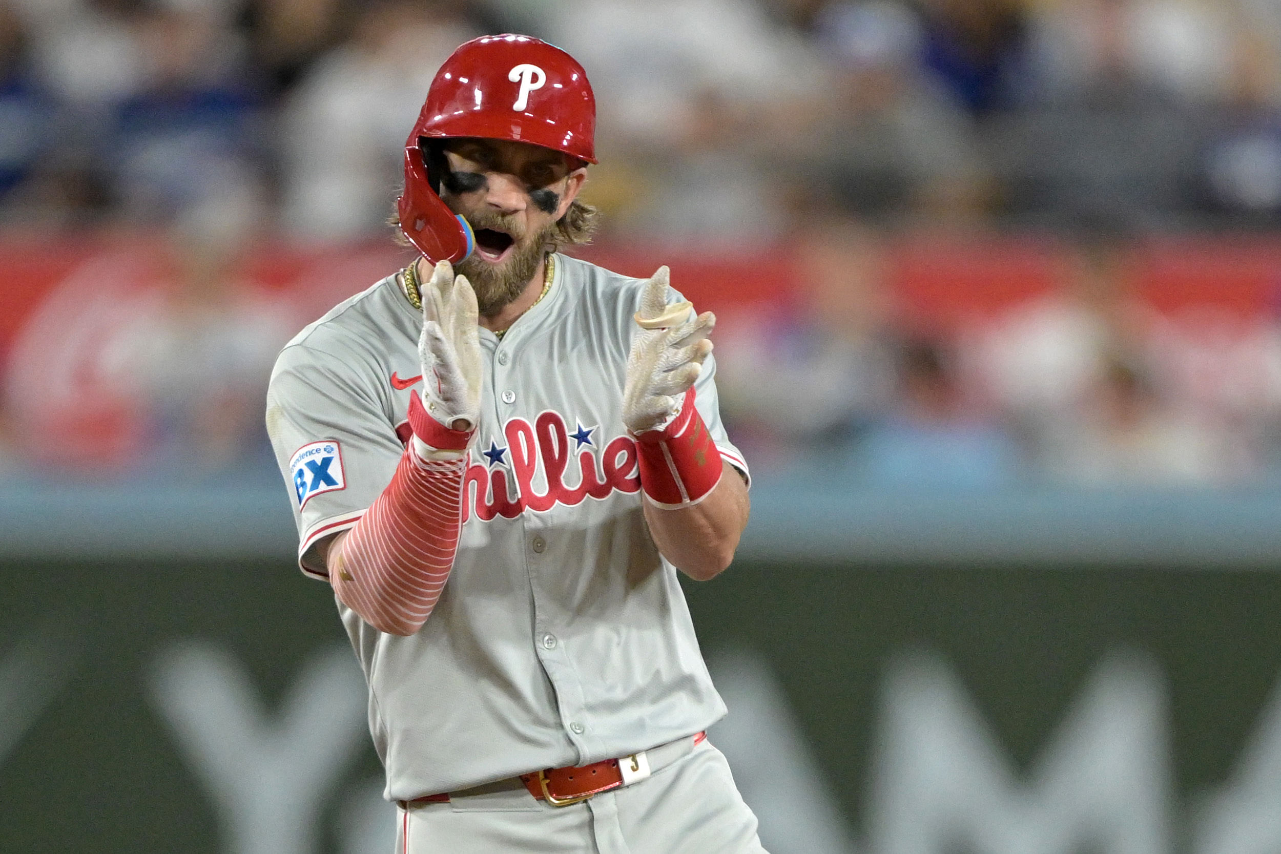 Bryce Harper is batting under .200 since July 9 (Photo Credit: IMAGN)