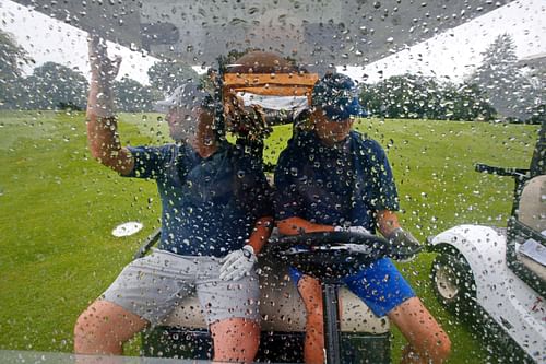 Weather has delayed the Wyndham Championship (Imagn)