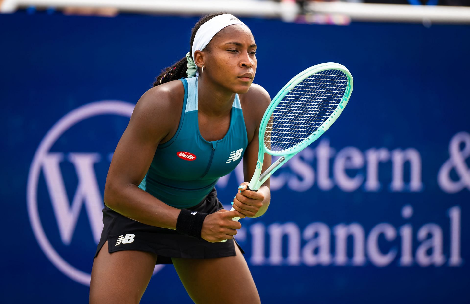 Coco Gauff in action at the Cincinnati Open (Source: Getty)