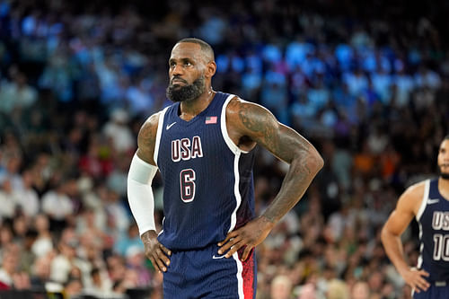 Team USA men's basketball superstar forward LeBron James (Image Credit: Kyle Terada-USA TODAY Sports)