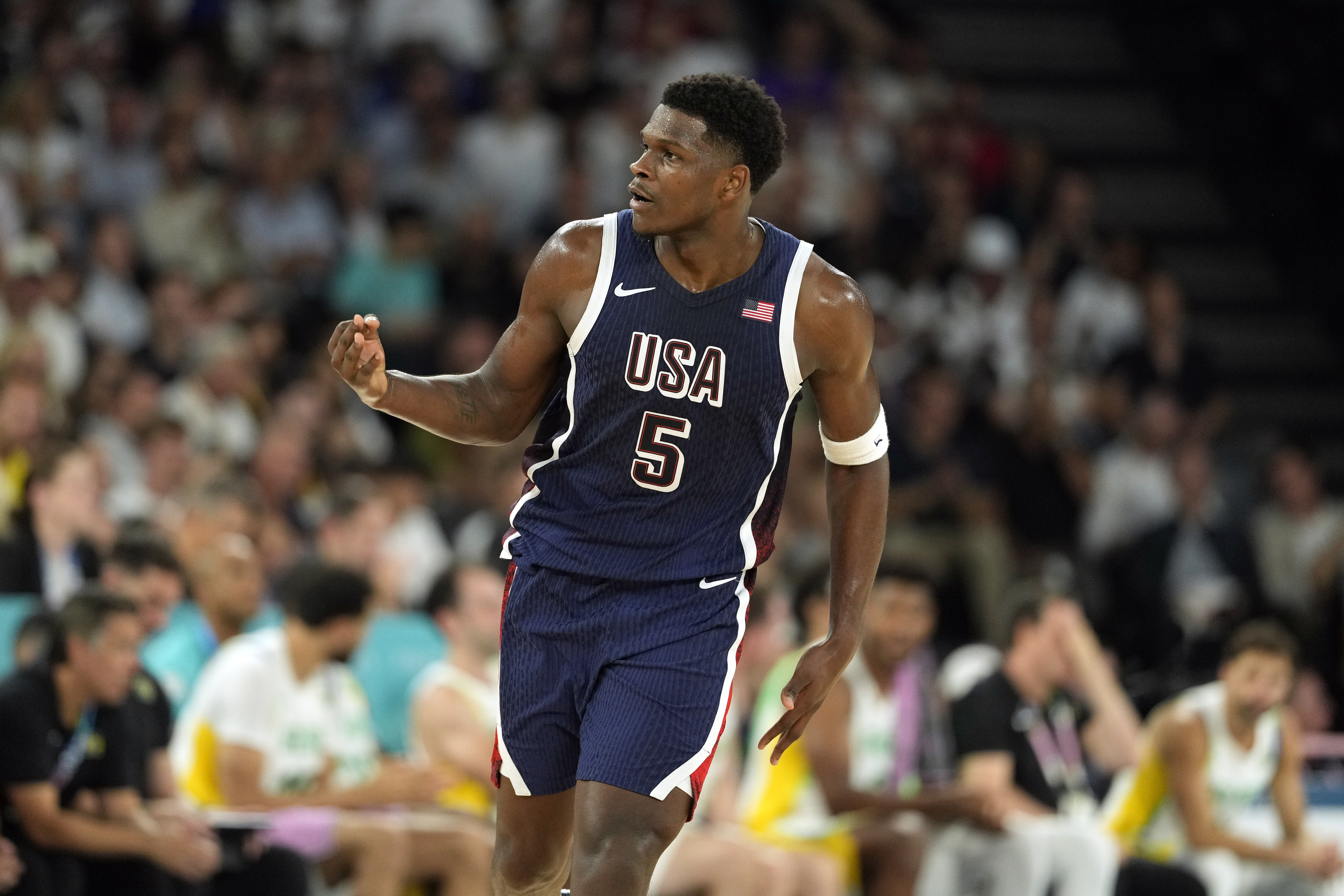 Anthony Edwards for USA Basketball Men&#039;s Olympic Basketball Team - Source: Imagn