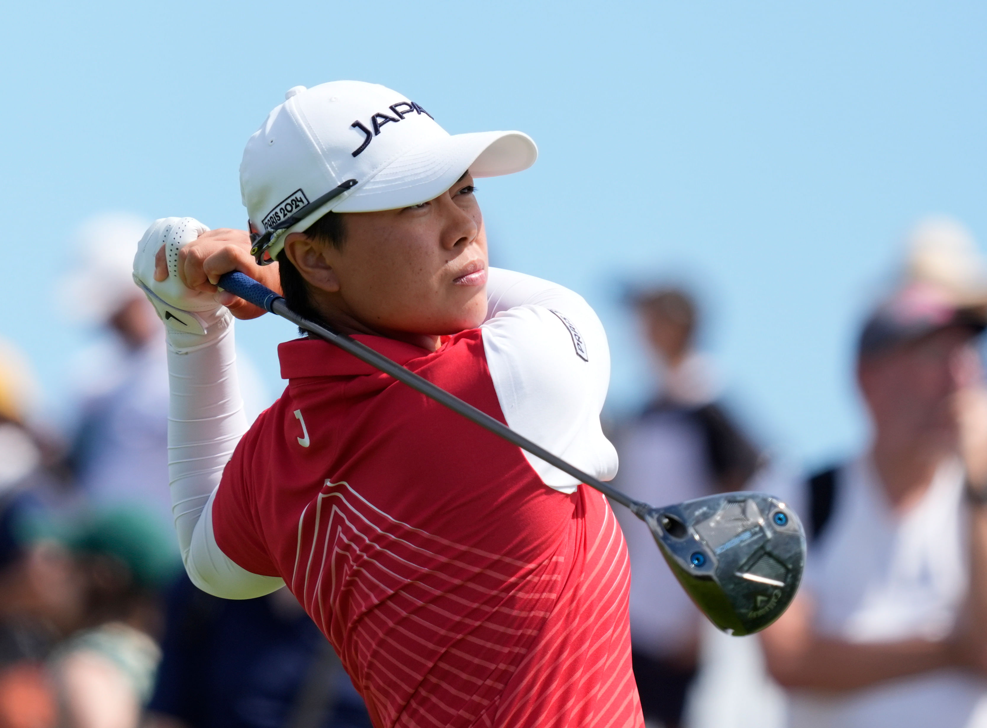 Yuka Saso during the Paris Olympics Women's golf event (Image Source: Imagn)