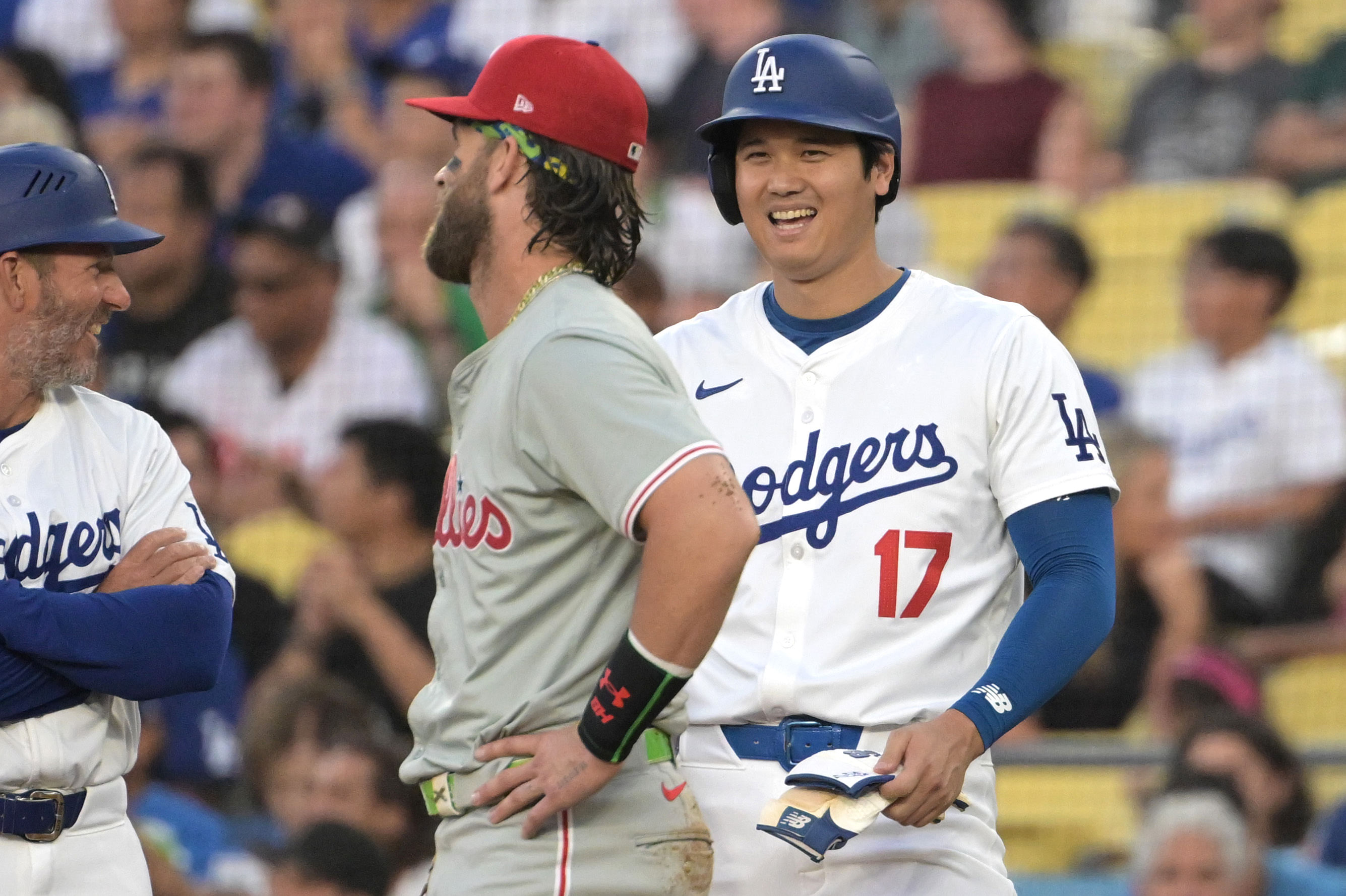 Bryce Harper and Shohei Ohtani (Photo via IMAGN)