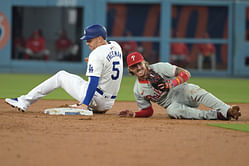 "Give bro a break"; "Manny Machado would never" - Fans divided as Freddie Freeman's lackluster running leads to groundout