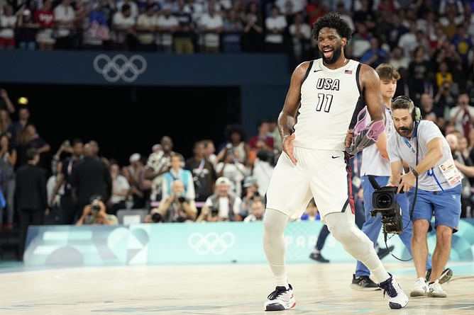 Watch: Joel Embiid gets French crowd to boo him after Team USA win, dishes out 'suck it' celebrations soon after