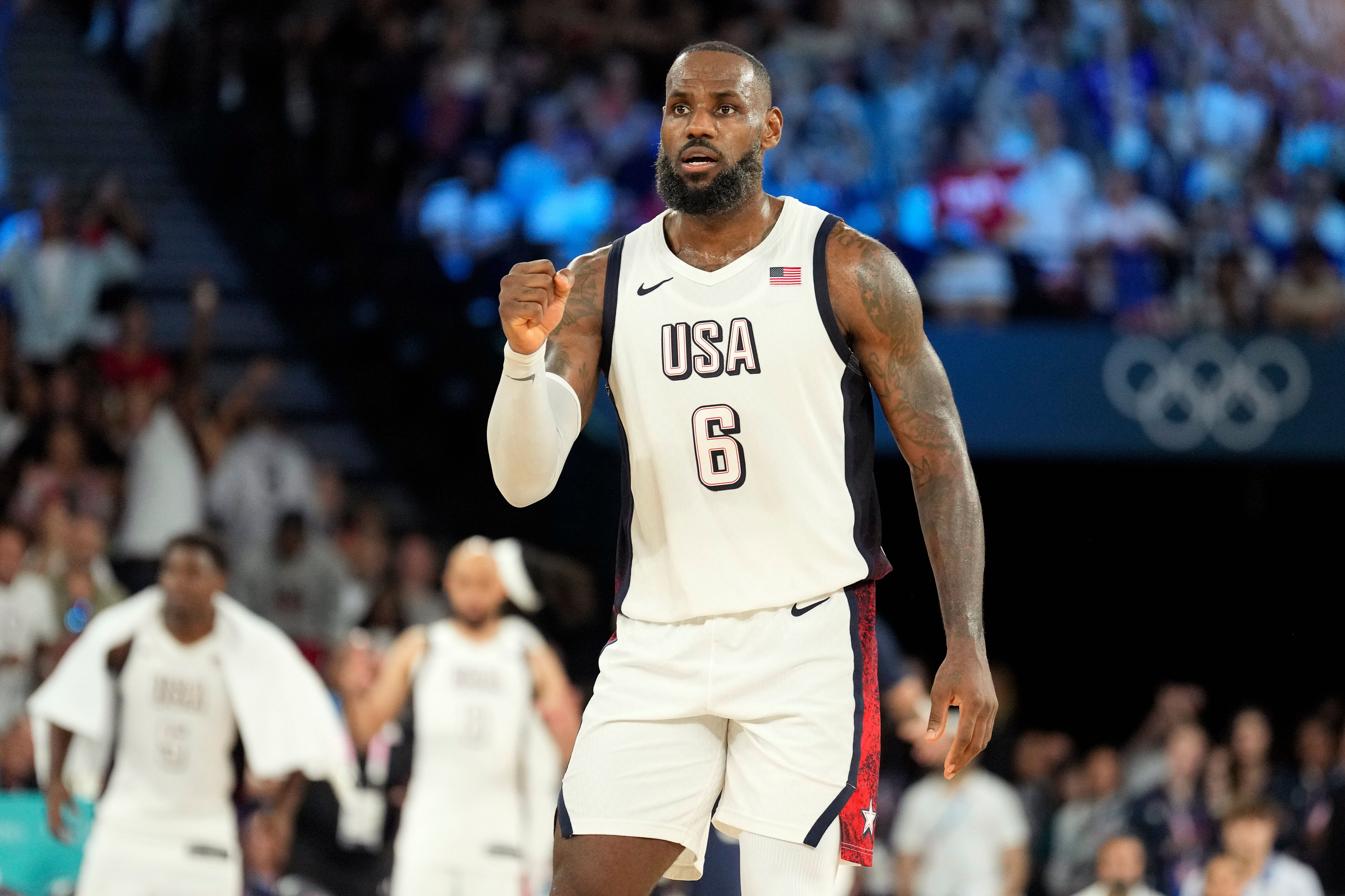 LeBron James for USA Basketball Men&#039;s Olympic Team Source: Imagn