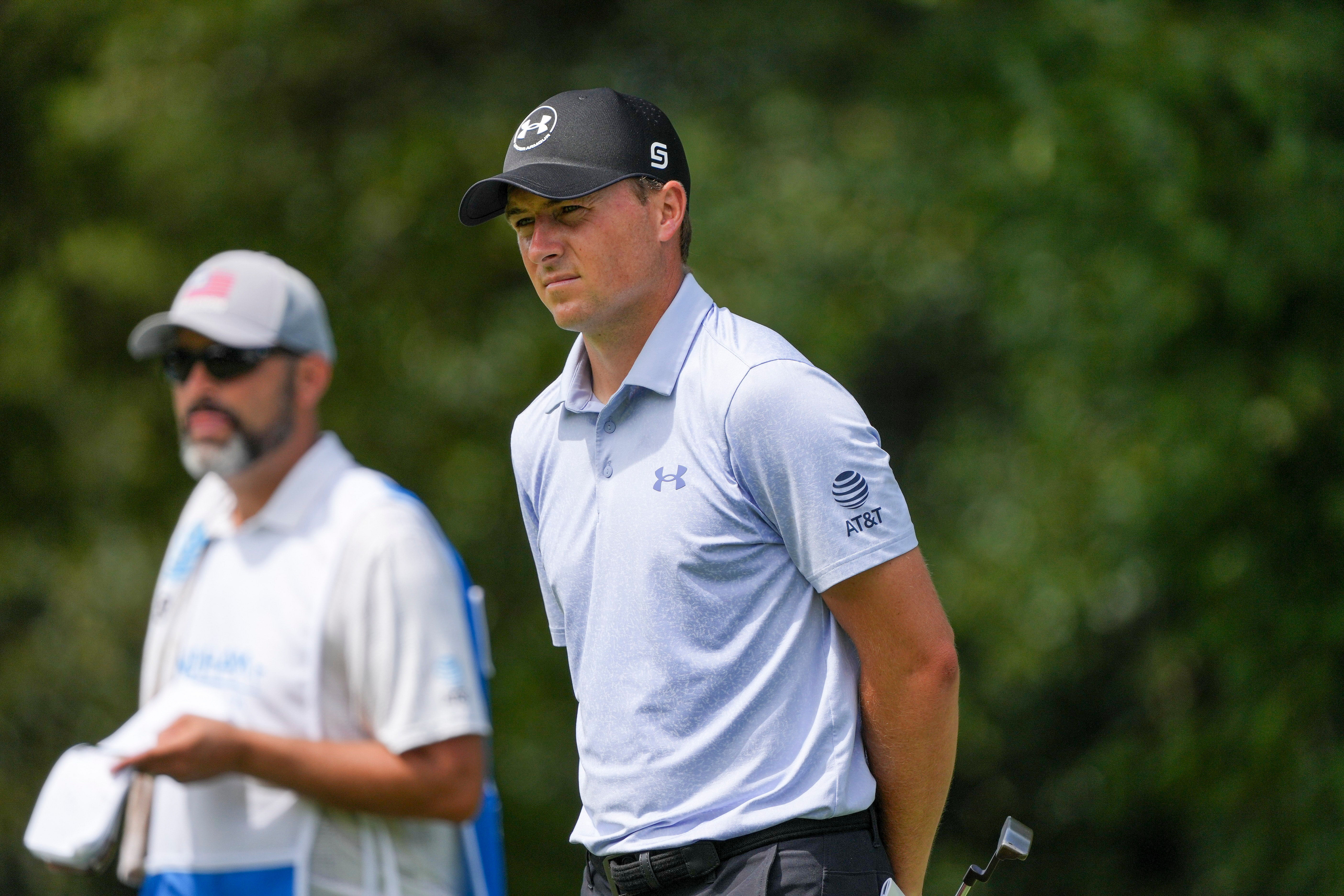 Jordan Spieth at the PGA: Wyndham Championship - First Round (Source: Imagn)