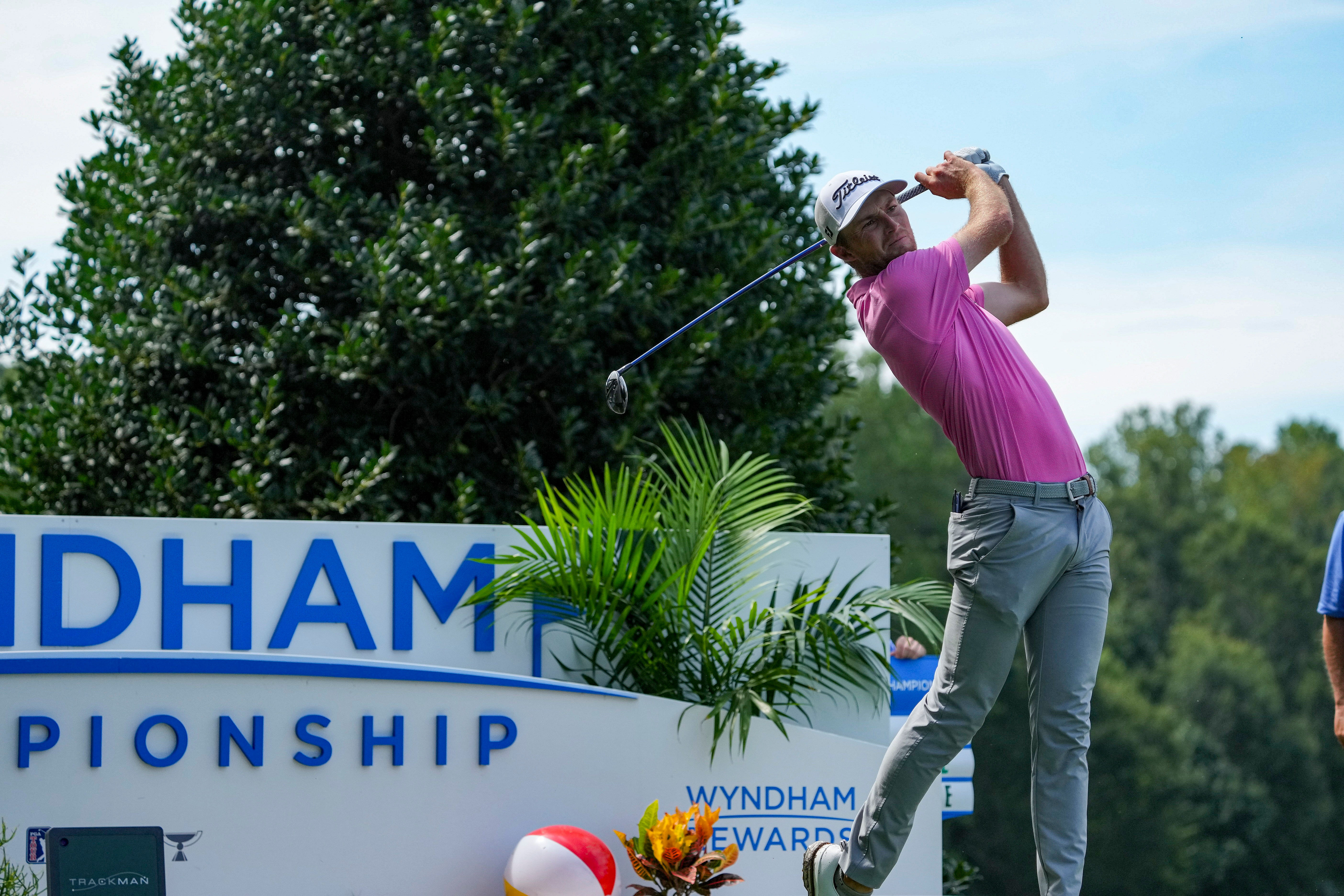 Will Zalatoris has missed the cut at the Wyndham Championship (Imagn)