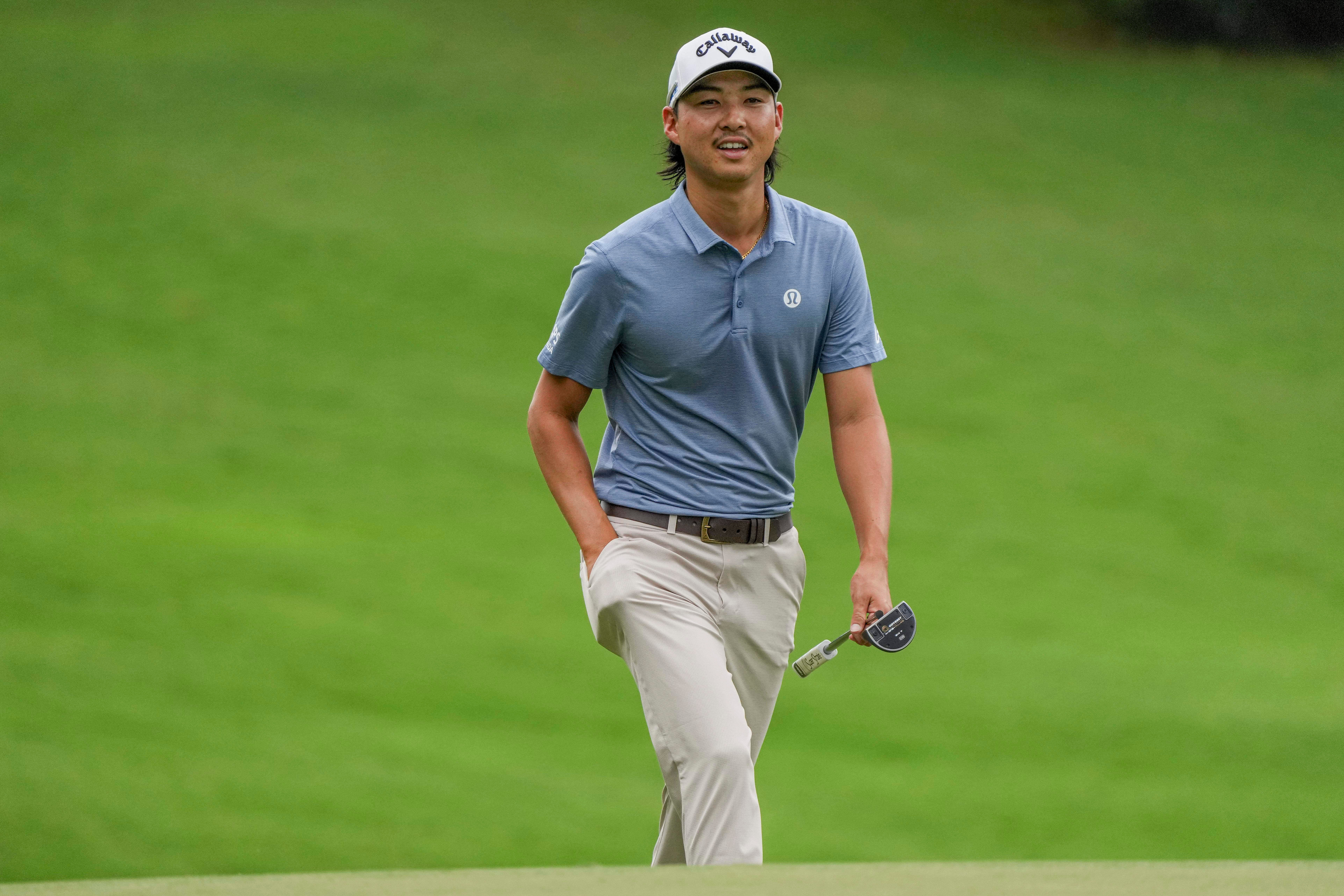 Min Woo Lee at the Wyndham Championship (Image Source: Imagn)