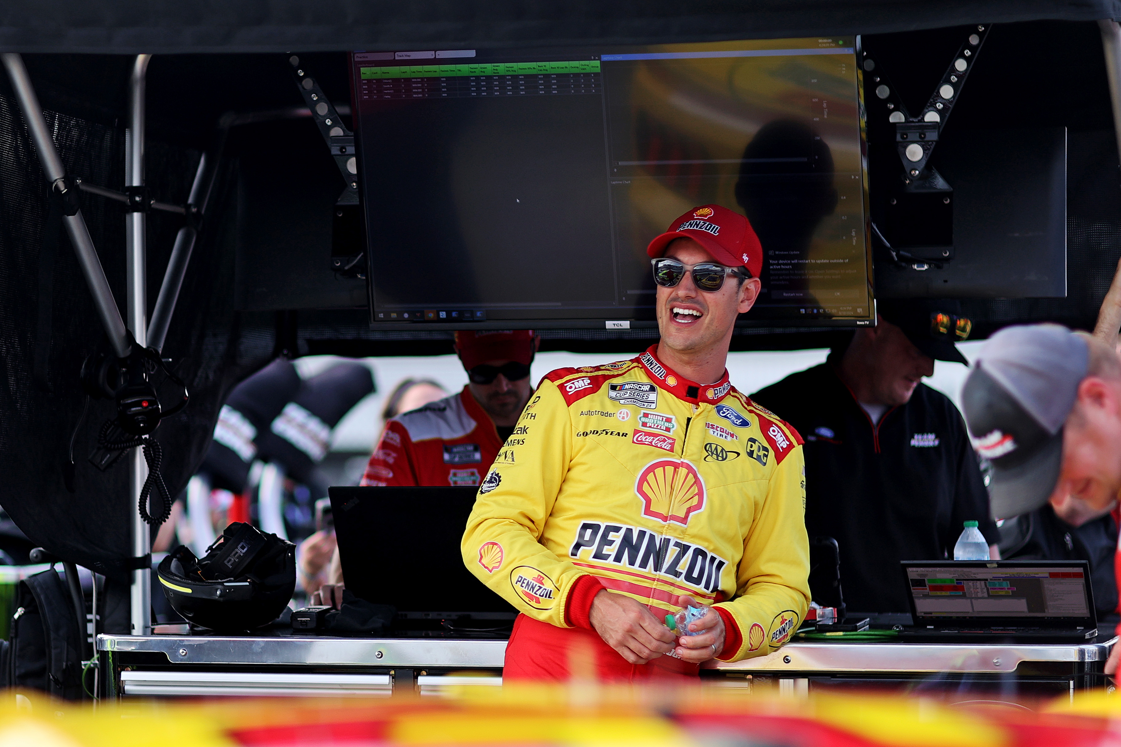 Joey Logano during practice and qualifying for the Cook Out 400 at Richmond Raceway (Source: Imagn)