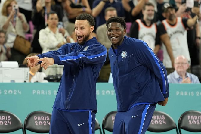 "Me, KD and Steph had to take like a drug test": Anthony Edwards reveals trio were drug tested after Olympic final