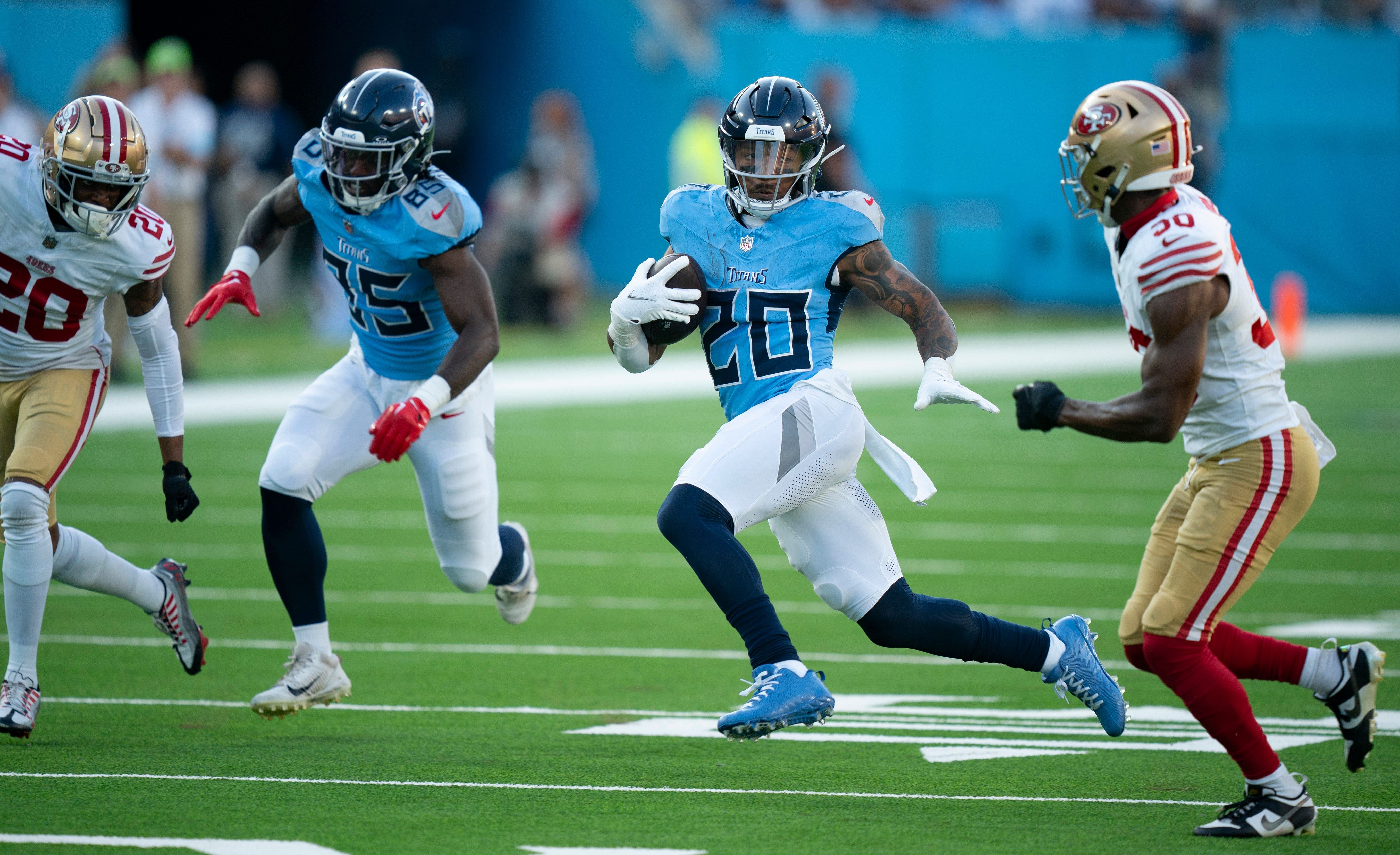 Will Titans RB Tony Pollard bounce back in fantasy in 2024? - Source: Imagn