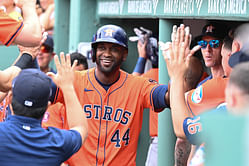 Yordan Alvarez injury update: All-Star slugger scratched from Friday's lineup due to discomfort in neck
