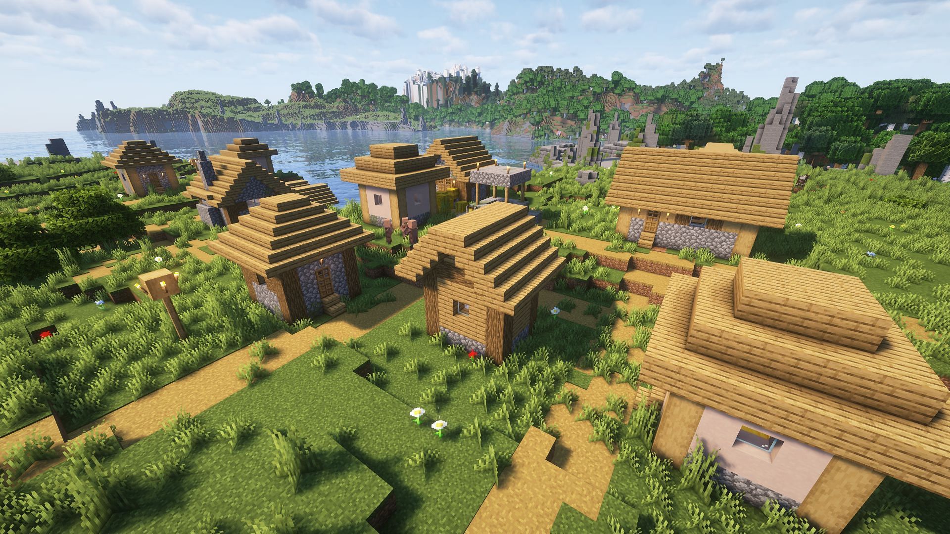 Not all Minecraft villages are as pretty as the rest (Image via Mojang)