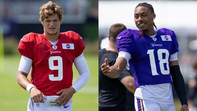 WATCH: Justin Jefferson takes over commentary as JJ McCarthy unleashes 45-yard TD pass