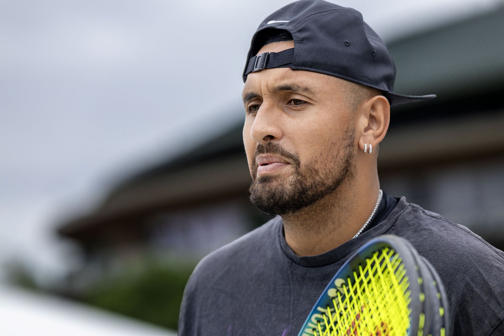 Nick Kyrgios at Wimbledon 2023 (Image via Getty)