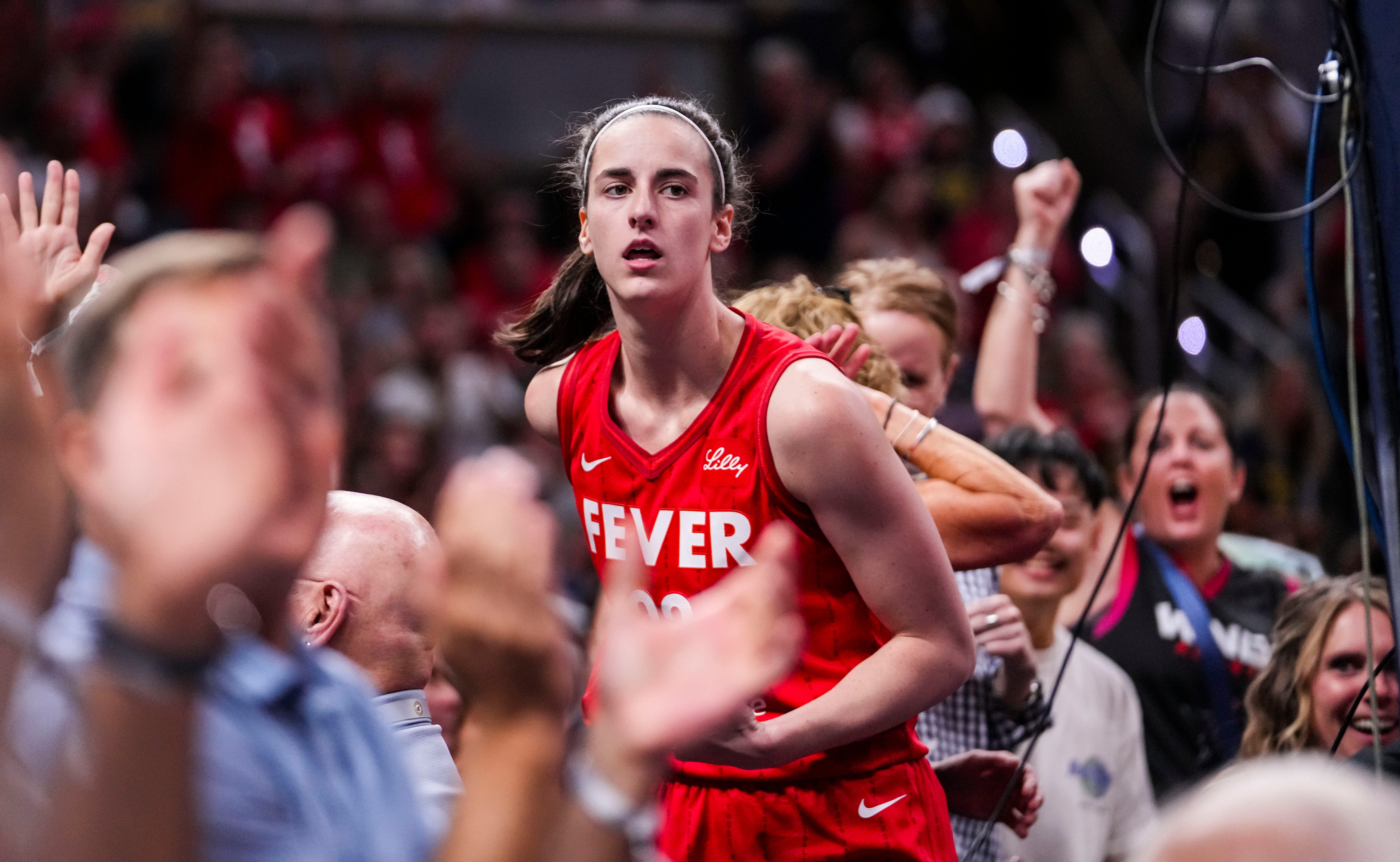 Caitlin Clark leads Fever to their first win after Olympic break. (Photo: IMAGN)