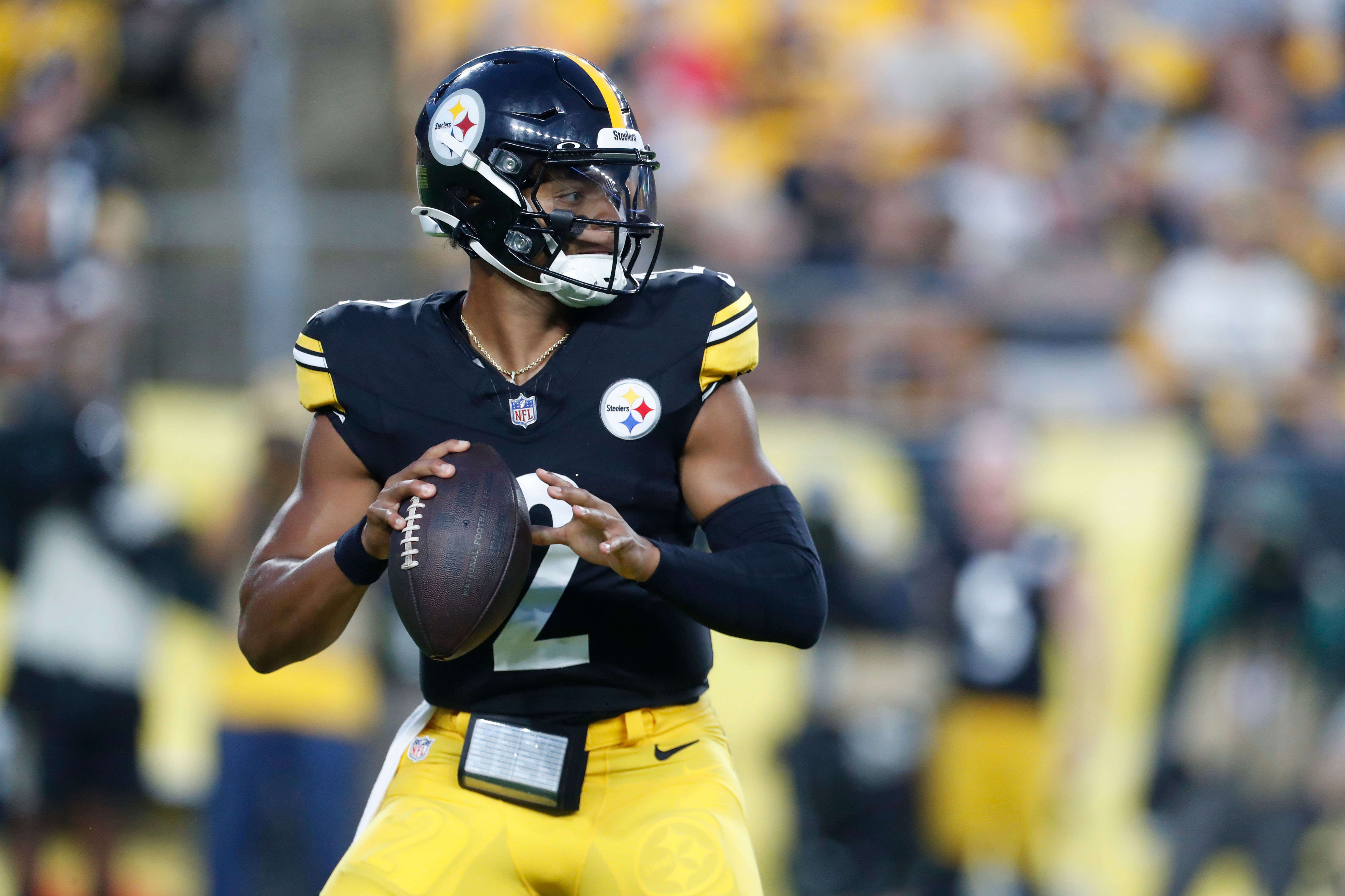 Pittsburgh Steelers QB Justin Fields (Source: Imagn)