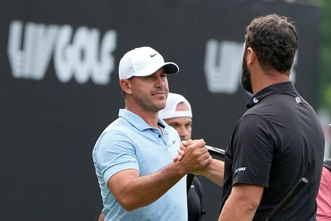 WATCH: Brooks Koepka rushes to console Jon Rahm before celebrating his win following heartbreaking putt fail