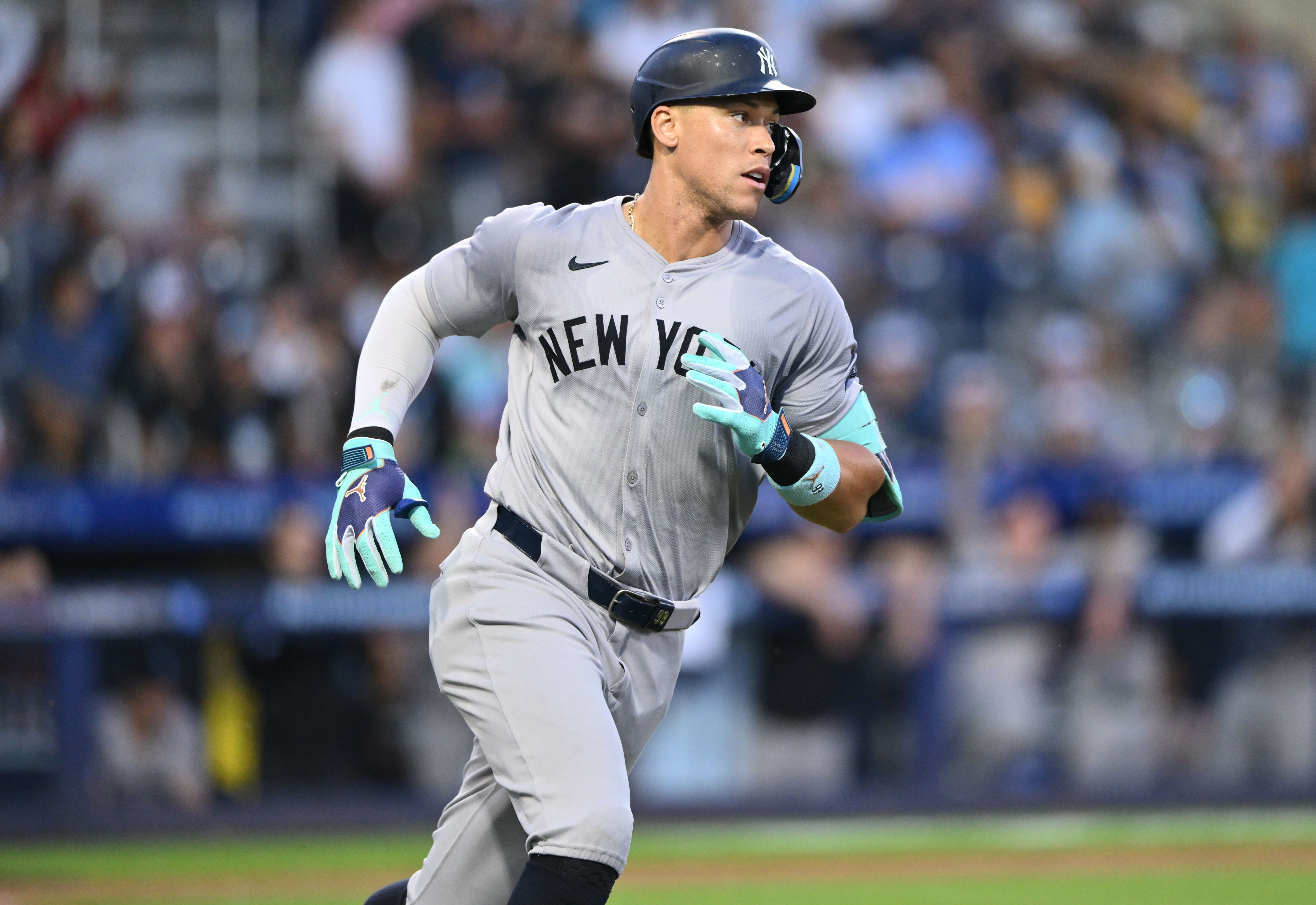 Aaron Judge has 44 home runs so far (Imagn)