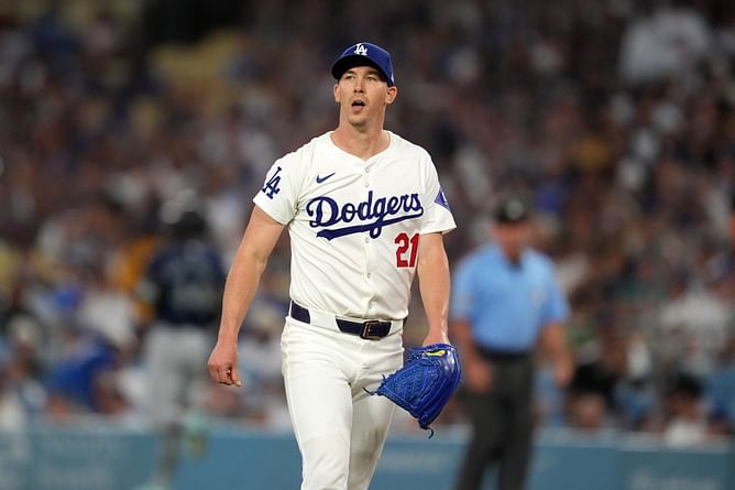 "That's a F****** strike C.B.!" - Walker Buehler frustrated with umpire C.B. Bucknor's strike call against Julio Rodriguez amid potential strikeout